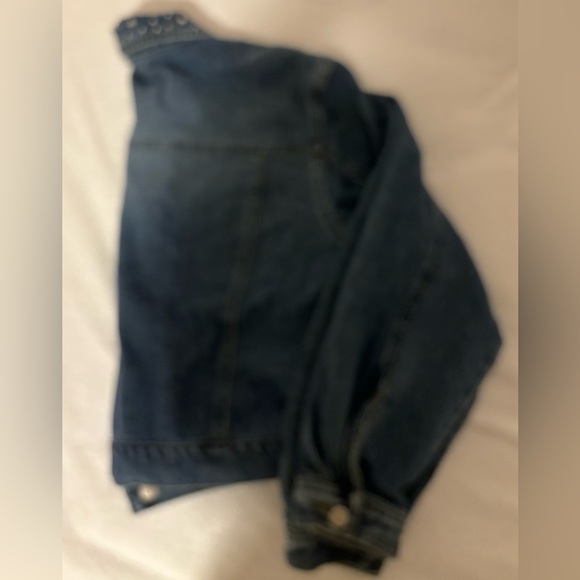 Studded Rhinestone Look Jean Jacket - Picture 3 of 7